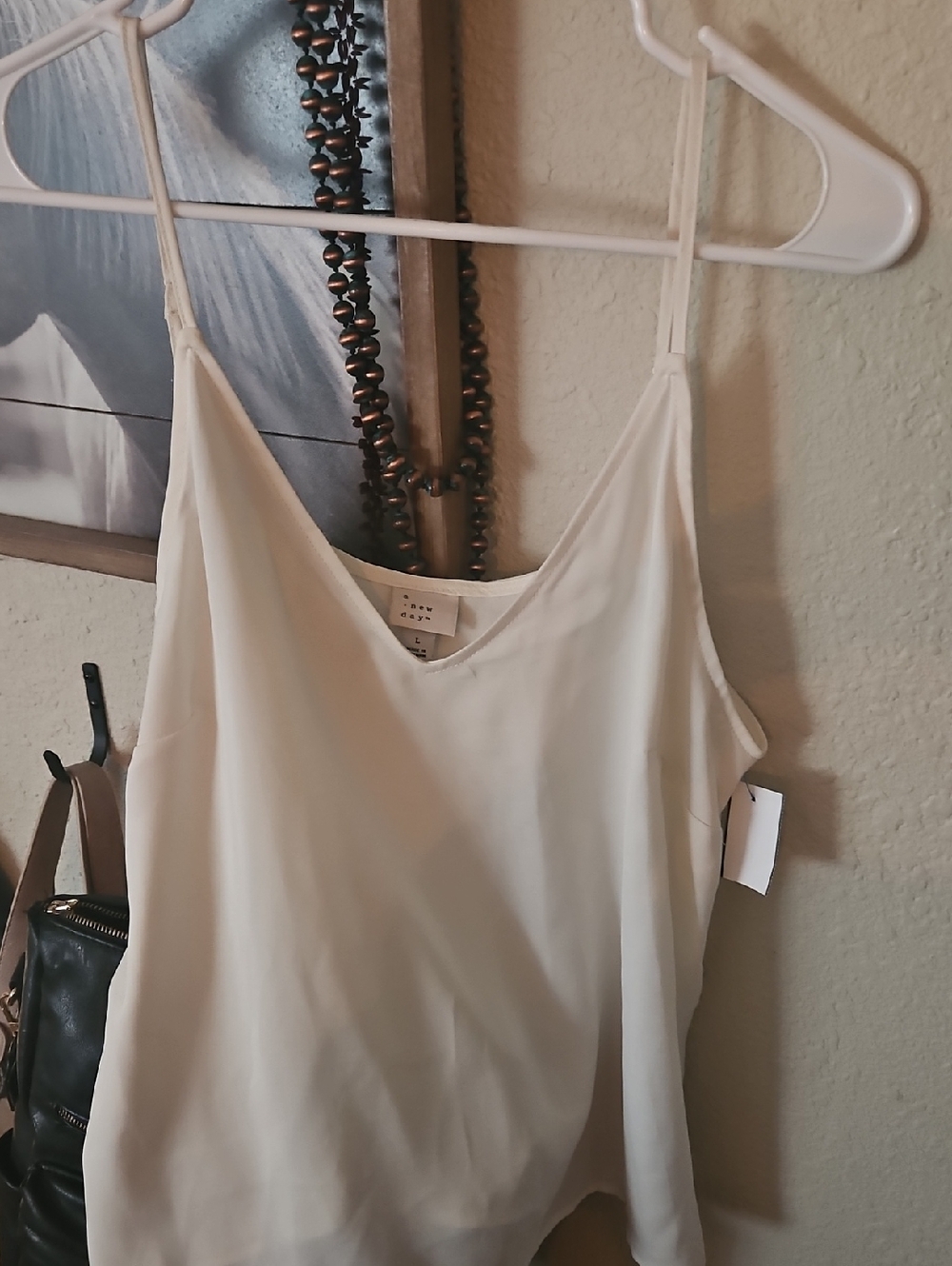a new day Cream V-Neck Spaghetti Strap Camisole
